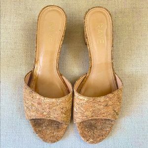 RAYE Cork sandals.